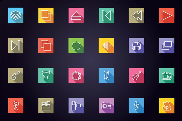 Media - Audio, Video & Photo Icons in Icons - product preview 2