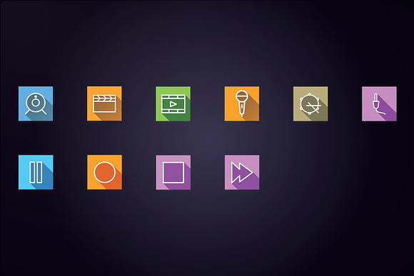 Media - Audio, Video & Photo Icons in Icons - product preview 4