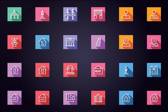 Real Estate Building & Monument Icon in Icons - product preview 1