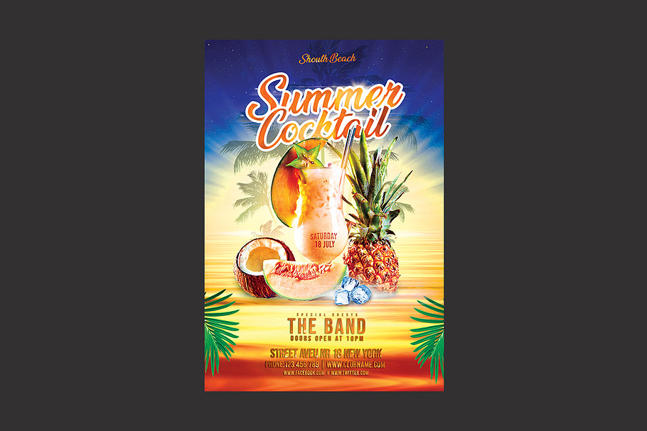 Summer Cocktail Flyer