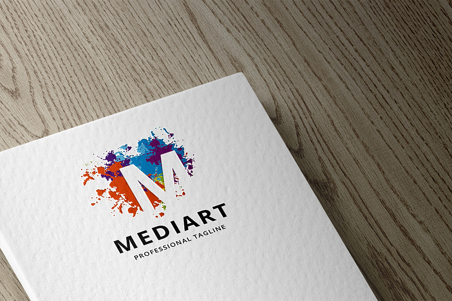 Mediart Letter M Logo in Logo Templates - product preview 8