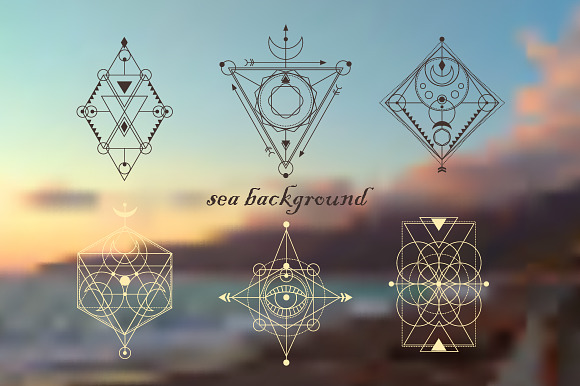 Sacred geometry in Illustrations - product preview 3