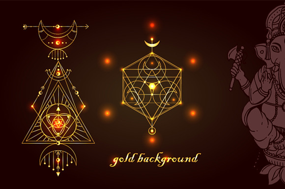 Sacred geometry in Illustrations - product preview 4