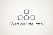 Web outline icon