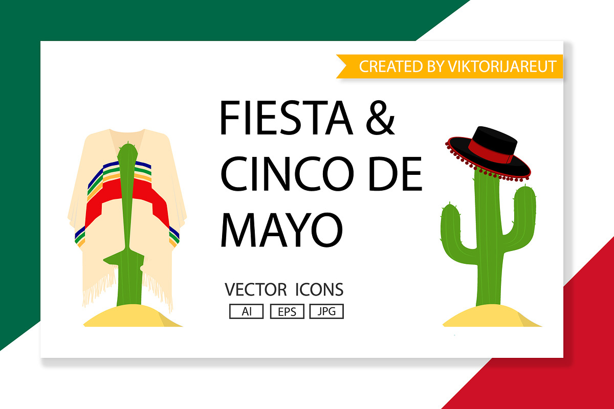 Fiesta & Cinco De Mayo. Vector icons in Icons - product preview 8
