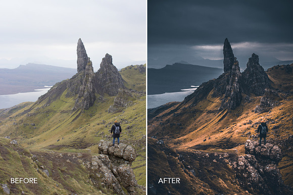 DEEP MOODY LIGHTROOM PRESETS in Add-Ons - product preview 1