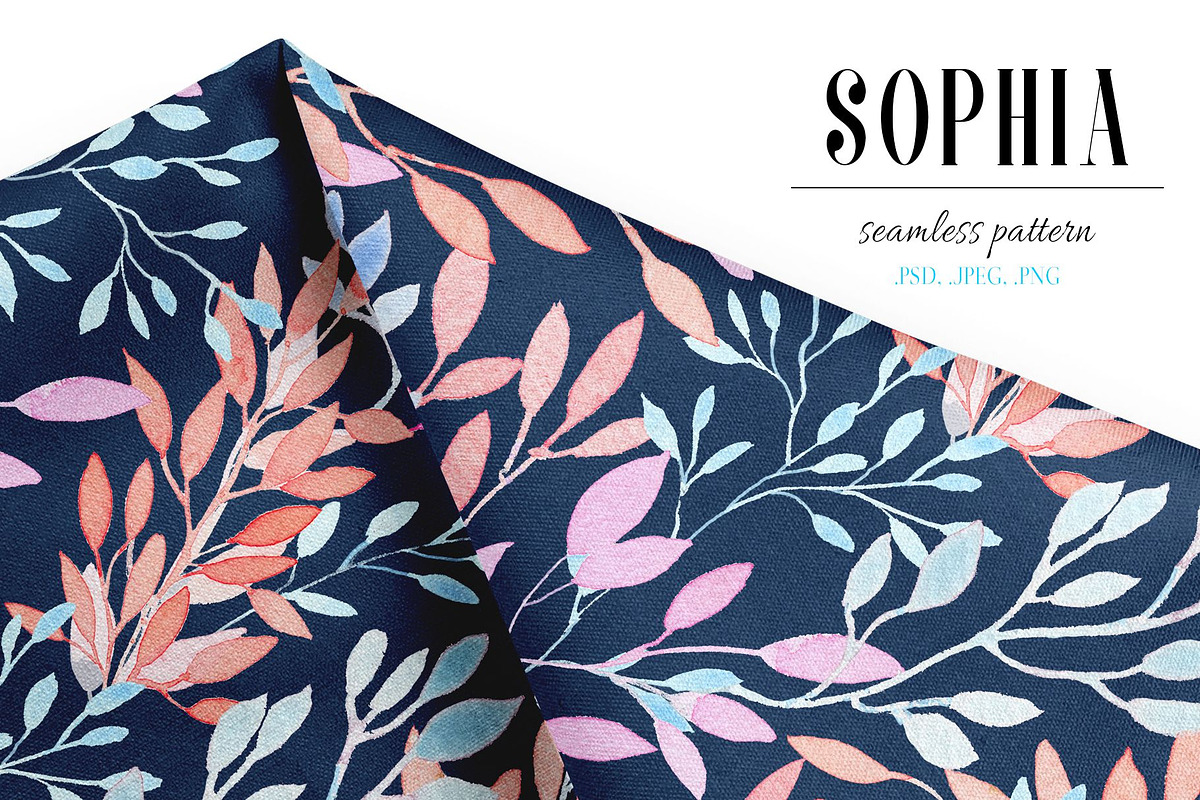 Sophia seamless botanical pattern in Patterns - product preview 8