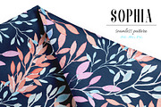 Sophia seamless botanical pattern