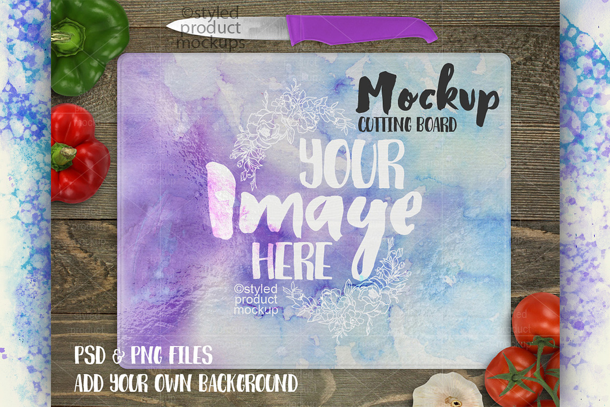 Cutting board mockup 12x15 bison in Product Mockups - product preview 8