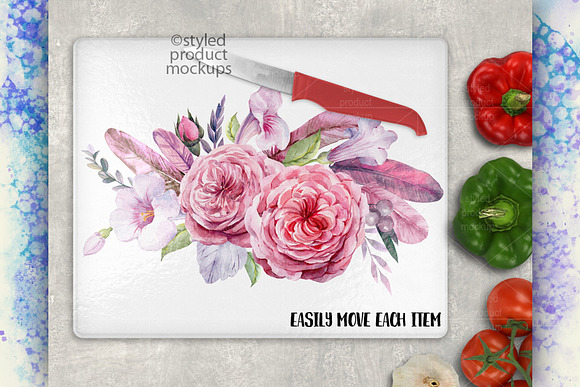 Cutting board mockup 12x15 bison in Product Mockups - product preview 3