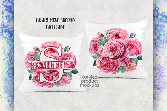 Sublimation plush pillow mockup in Product Mockups - product preview 2