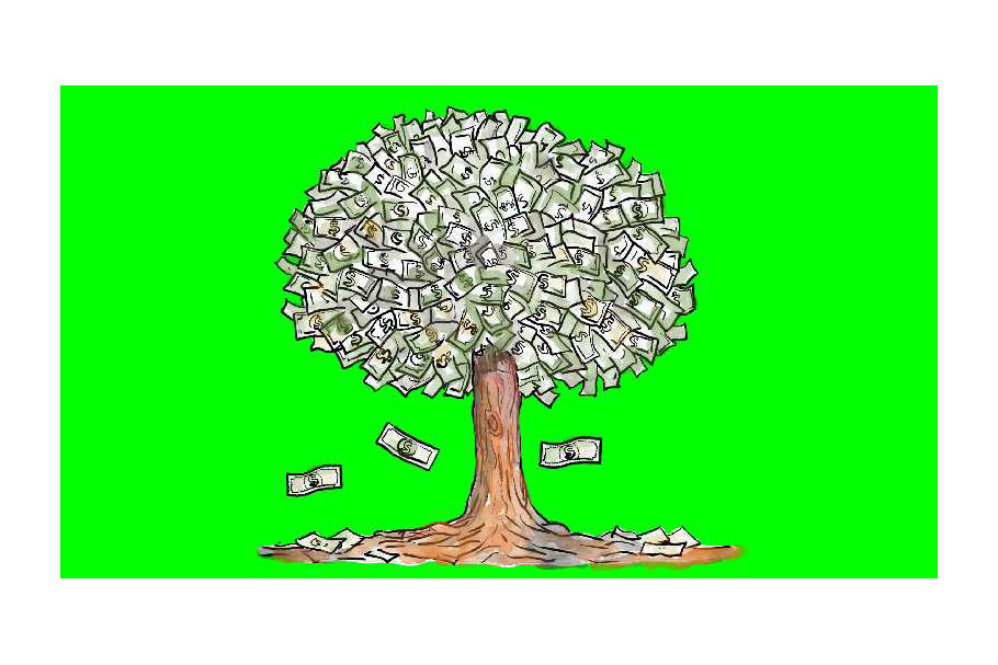 Animation Money Tree Dollar Bills