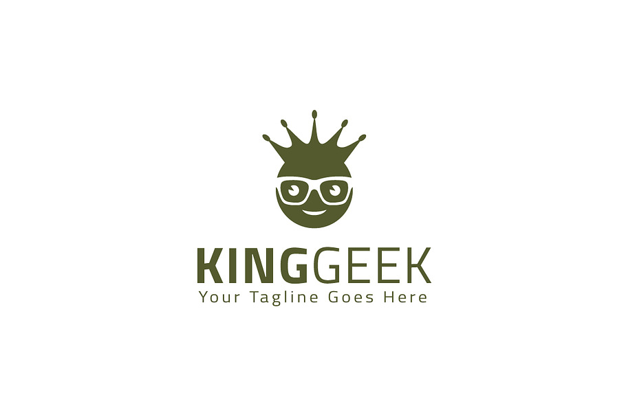 King Geek Logo Template in Logo Templates - product preview 8