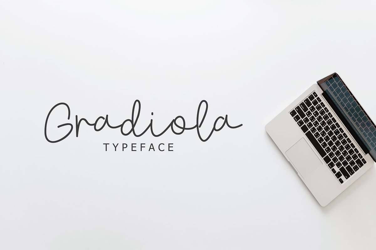 Gradiola Font in Script Fonts - product preview 8