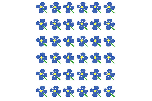 Blue Daisies Pattern or Background