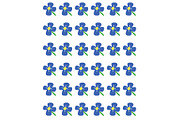 Blue Daisies Pattern or Background