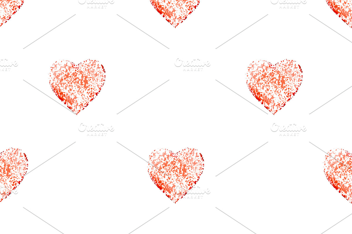 Broken Hearts Motif Seamless Pattern in Patterns - product preview 8