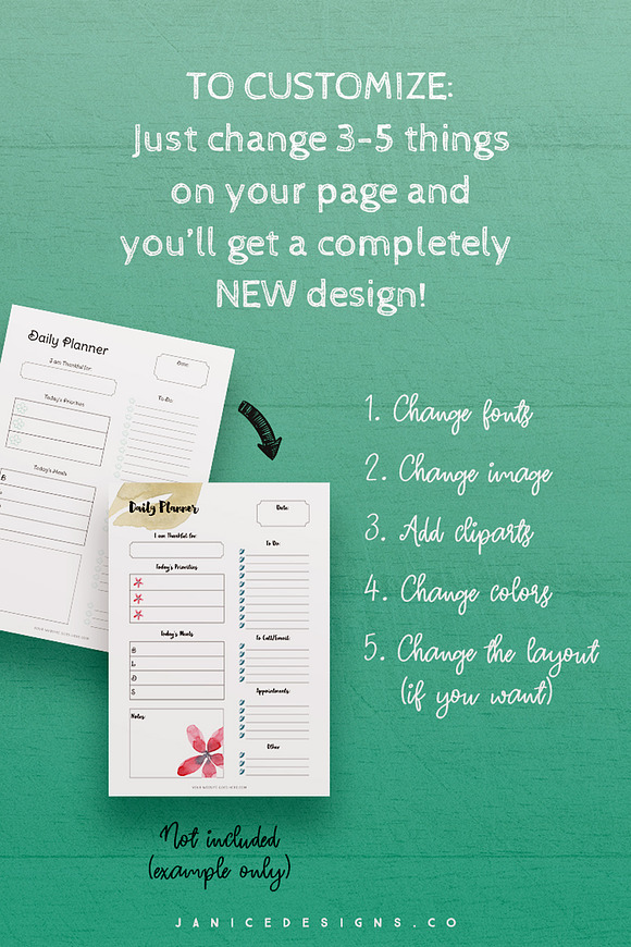InDesign Planner Template in Templates - product preview 4
