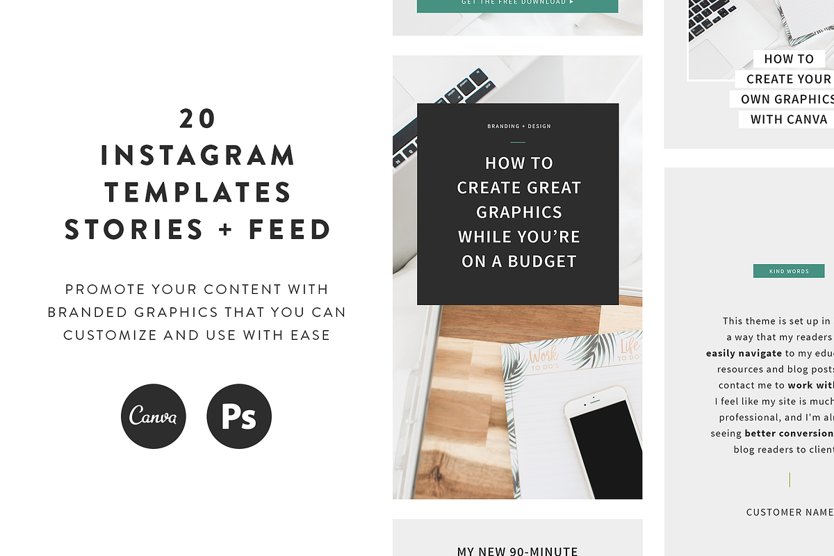 Jade Instagram Templates in Instagram Templates - product preview 8