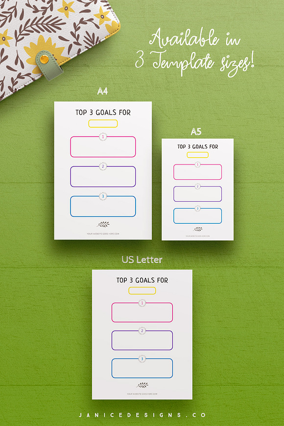 Goal Setting Printables Template in Templates - product preview 4