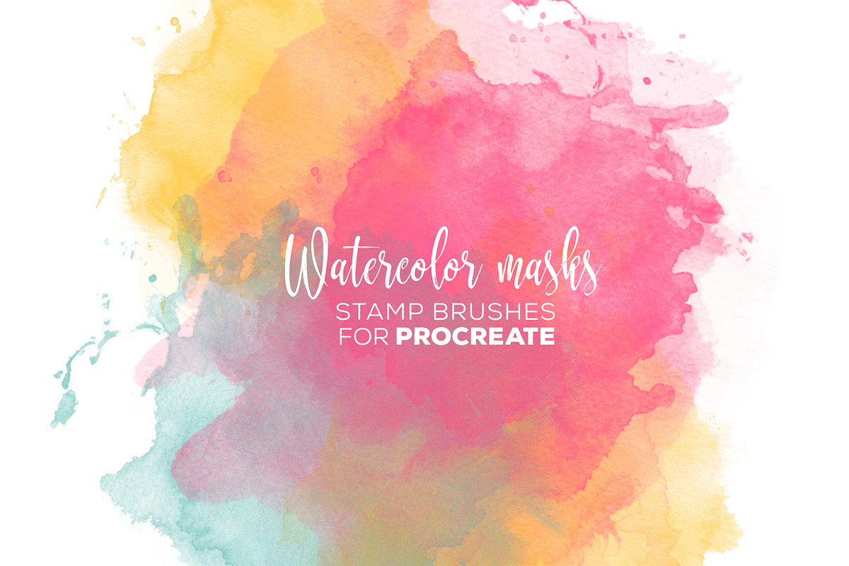 Procreate Watercolor Brush Stamps in Add-Ons - product preview 8