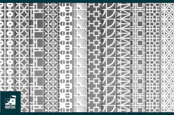 Mid-century breeze block pattern in Patterns - product preview 1