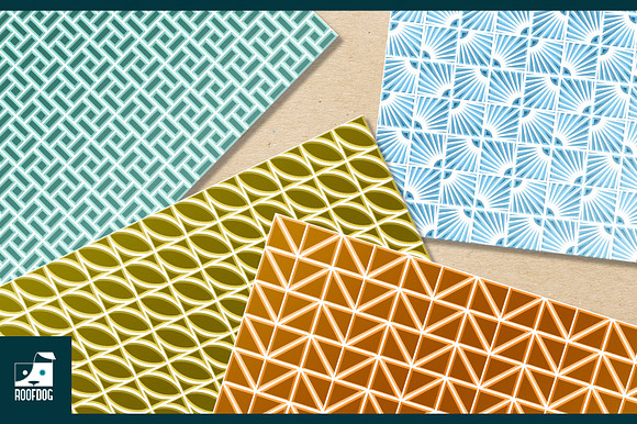 Retro concrete block digital paper in Patterns - product preview 3