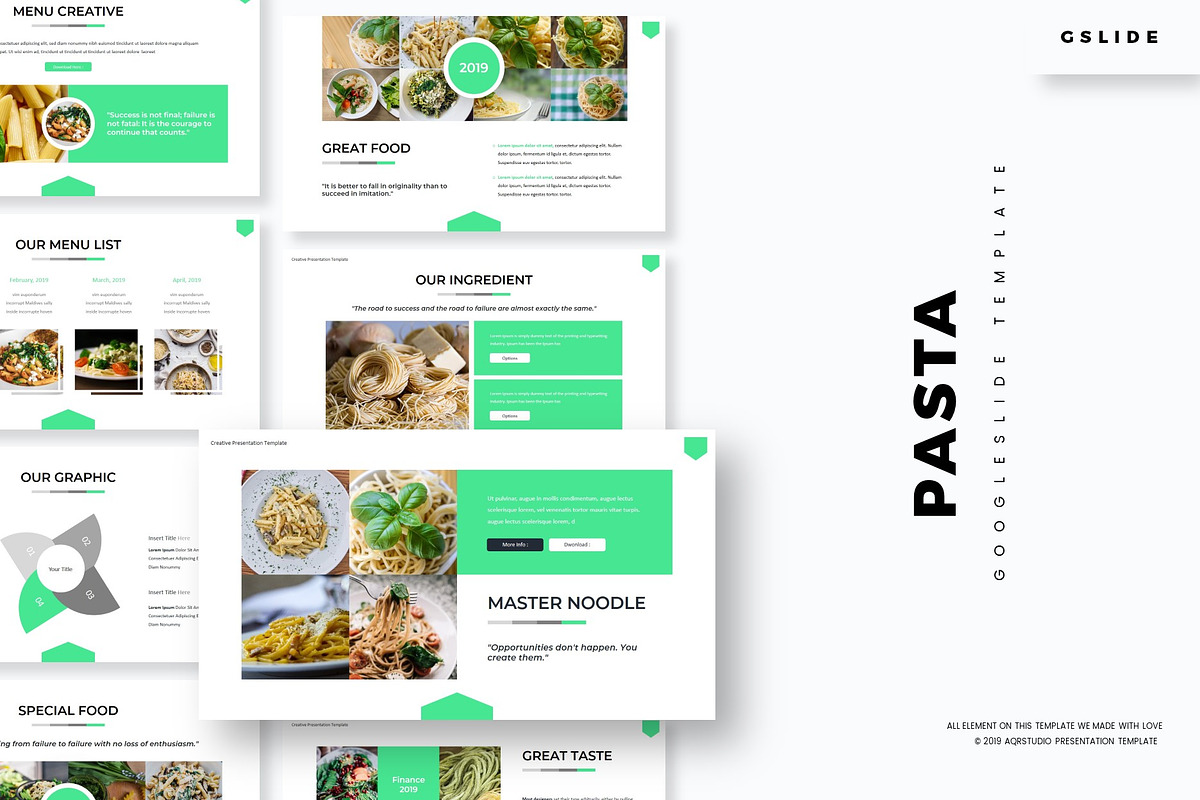 Pasta - Google Slides Template in Google Slides Templates - product preview 8