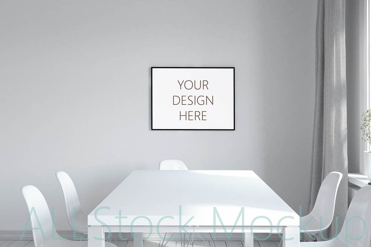 Wall Frame Mockup in Branding Mockups - product preview 8