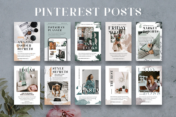 #Infopreneur - Pinterest Posts Pack in Pinterest Templates - product preview 3