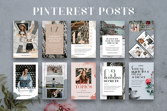 #Infopreneur - Pinterest Posts Pack in Pinterest Templates - product preview 4