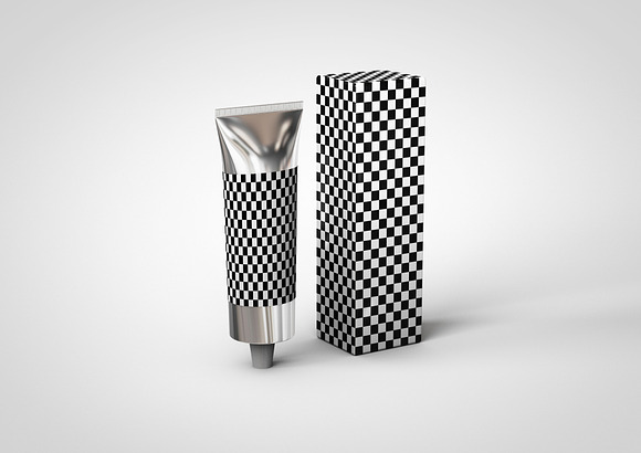 Aluminium Plastic Tube Mock-Up in Product Mockups - product preview 5