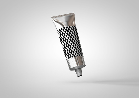 Aluminium Plastic Tube Mock-Up in Product Mockups - product preview 9
