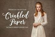 Crinkled Paper Photoshop Overlays