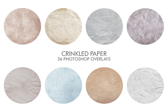 Crinkled Paper Photoshop Overlays in Add-Ons - product preview 31