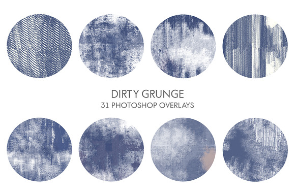 Dirty Grunge Photoshop Overlays in Add-Ons - product preview 33