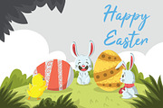 Easter Day - Vector Illustration
