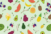 Fruit Pattern - Vector Illustration