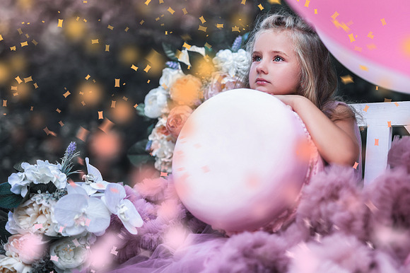 Rustling Confetti Photoshop Overlays in Add-Ons - product preview 7