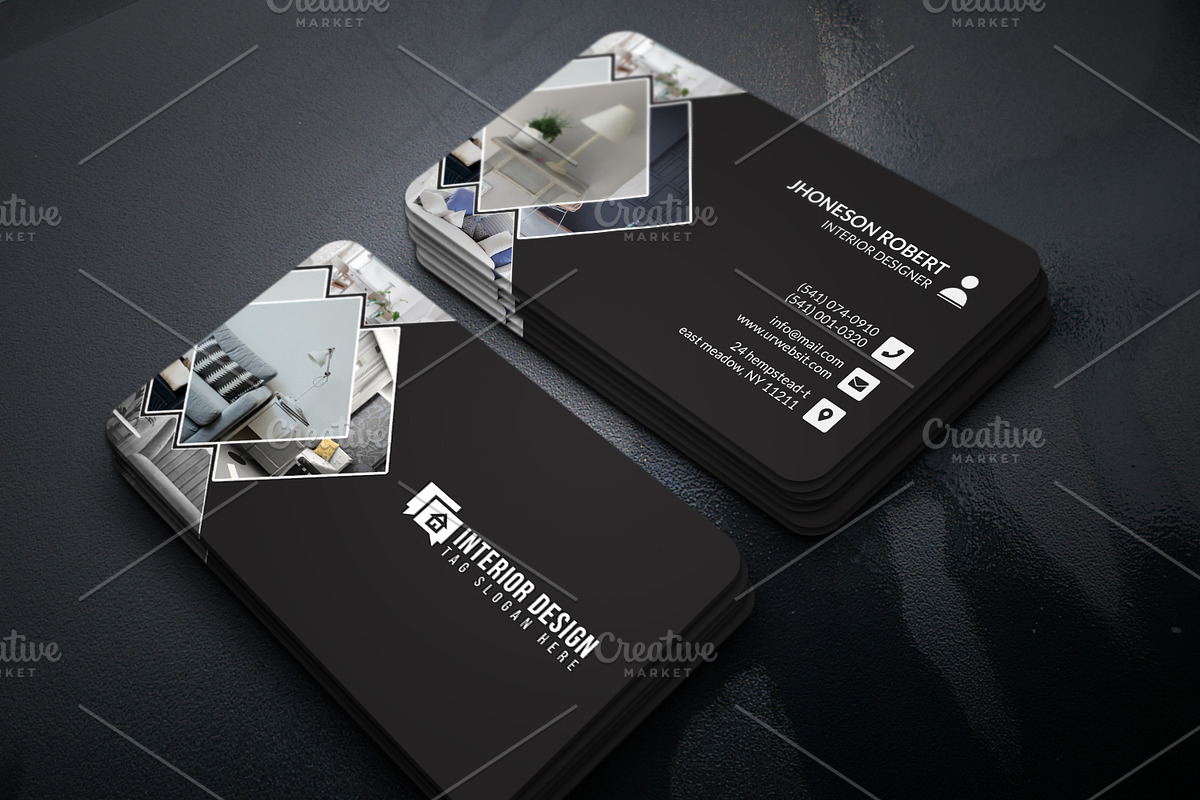 Interior Designer Business Card Business Card Templates