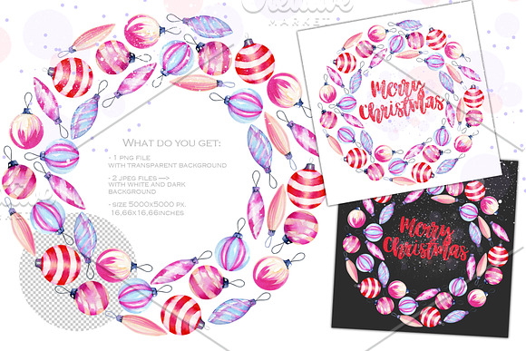 Let it snow. Watercolor collection. in Illustrations - product preview 8