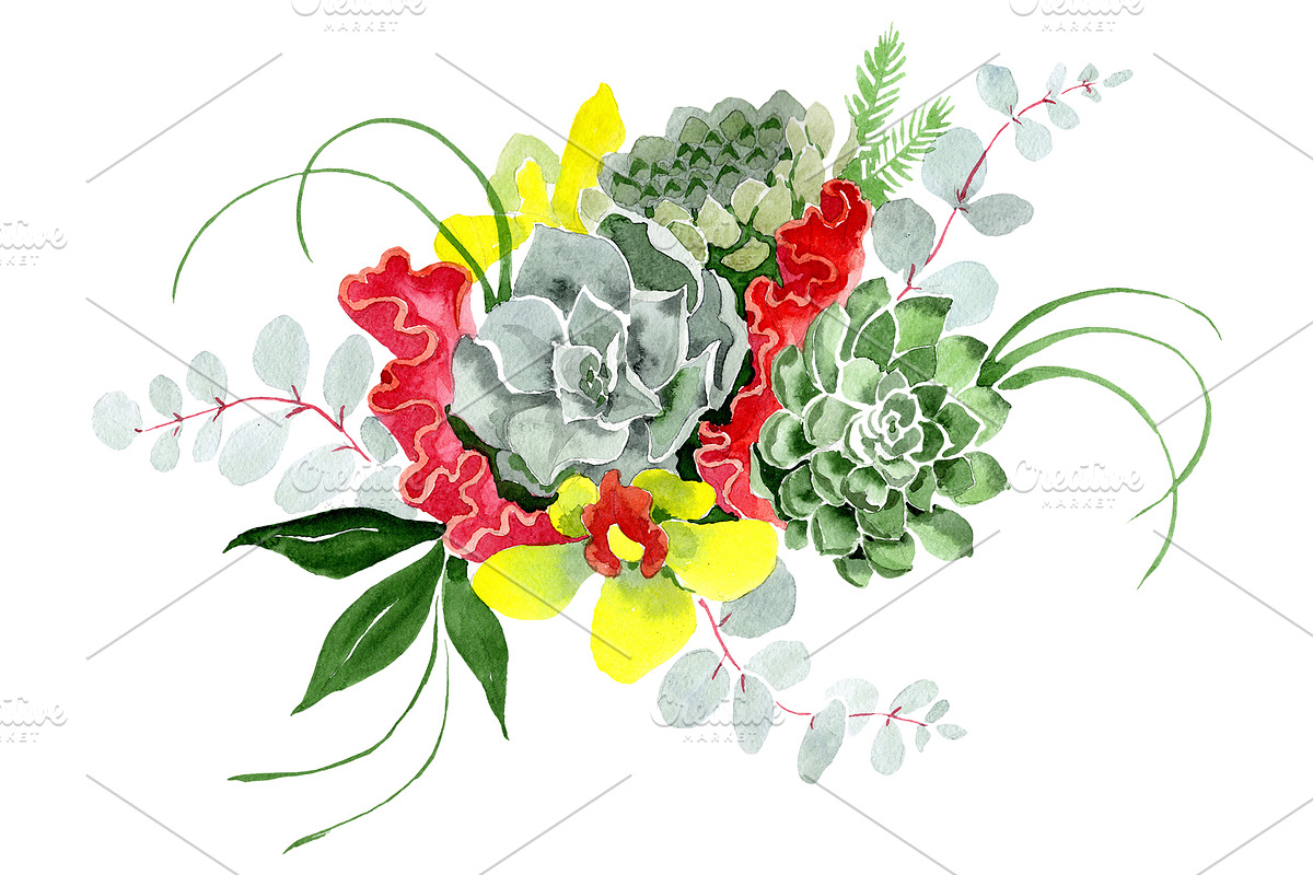 Bouquet "Long-awaited happiness" in Illustrations - product preview 8
