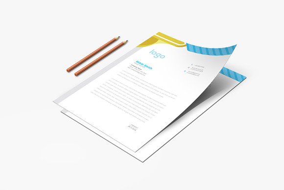 Minimal Letterhead Design Template in Stationery Templates - product preview 4