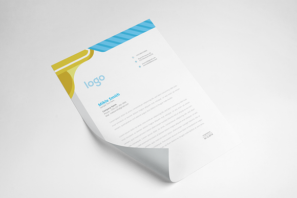 Minimal Letterhead Design Template in Stationery Templates - product preview 5