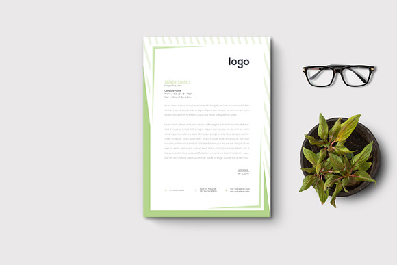 Creative Letterhead Template in Stationery Templates - product preview 4