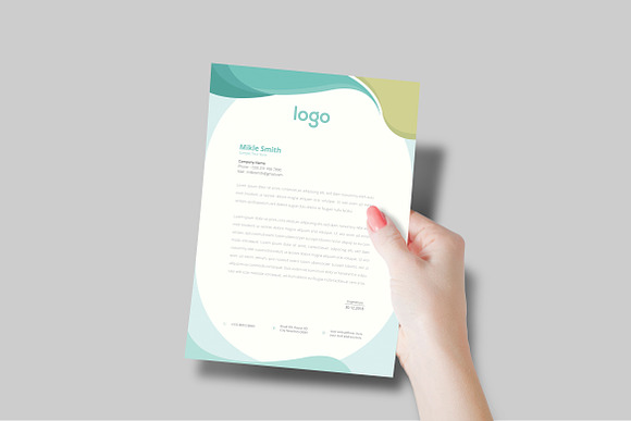Corporate Letterhead Template in Stationery Templates - product preview 1