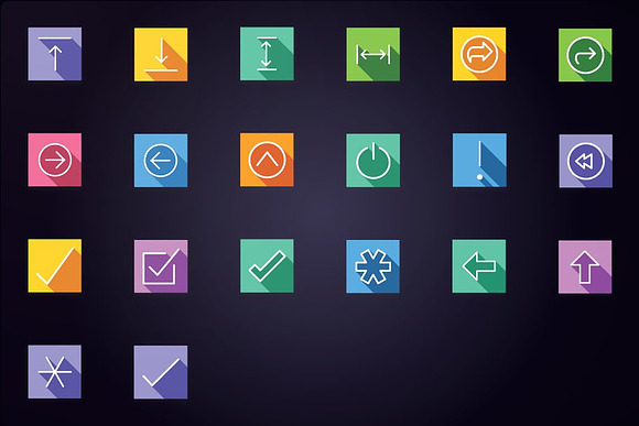 Arrows and User Interface Flat Icons in Icons - product preview 6