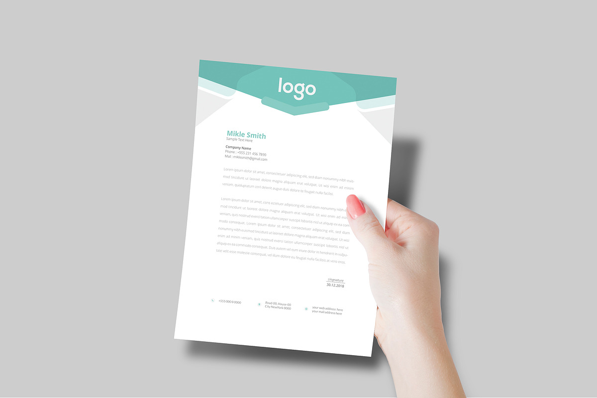 Creative Letterhead Design in Stationery Templates - product preview 8