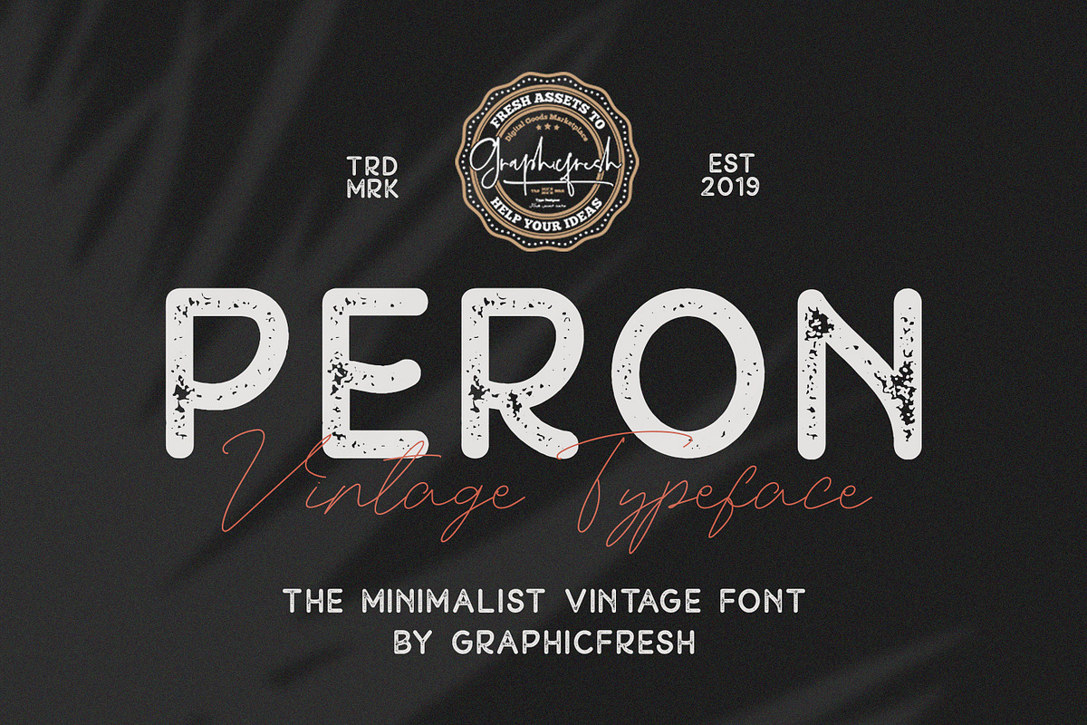 Peron - Modern Vintage | 4 Fonts in Display Fonts - product preview 8