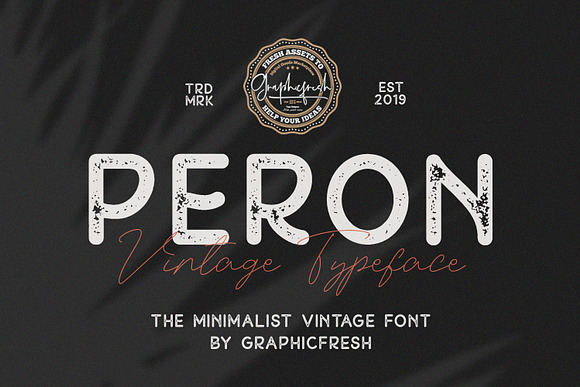 Peron - Modern Vintage | 4 Fonts in Display Fonts - product preview 7